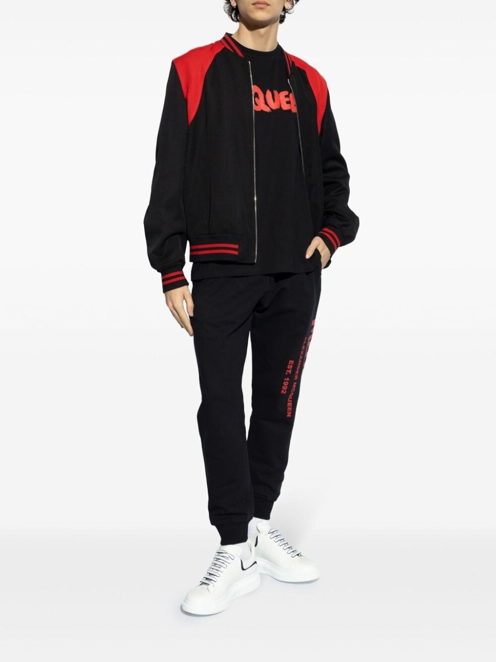 Alexander Mcqueen `Graffiti` Print T-Shirt