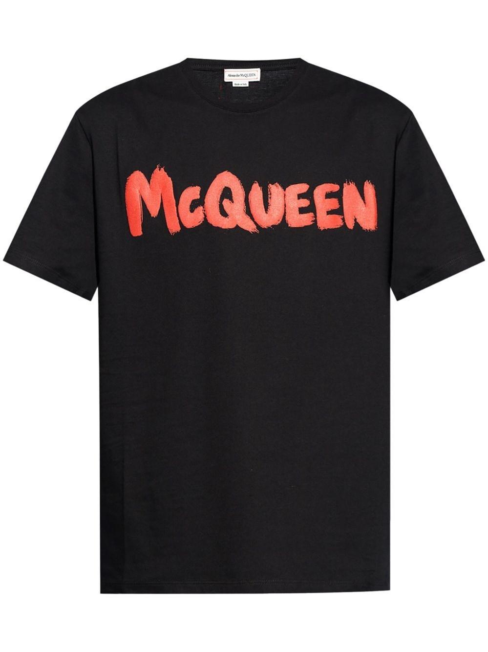 Alexander mcqueen `Graffiti` Print T-Shirt