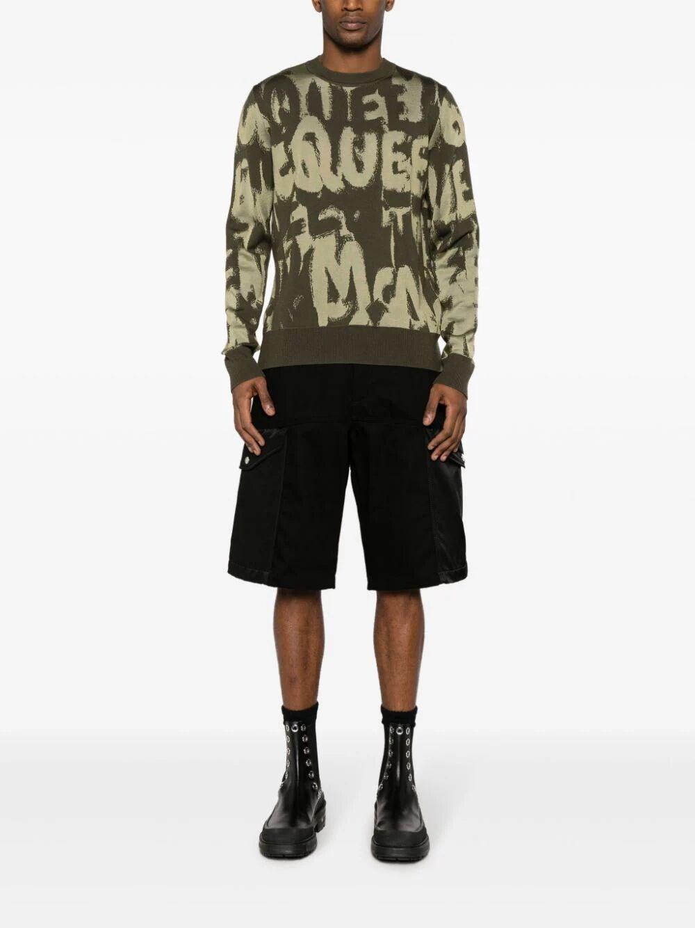 Alexander Mcqueen `Hybrid` Denim Shorts