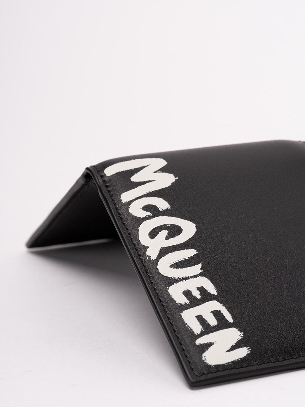 Alexander Mcqueen `McQueen Graffiti` Print Wallet
