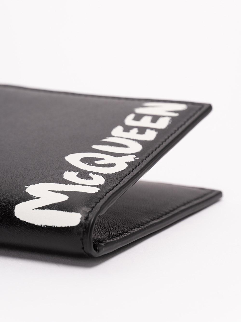 Alexander Mcqueen `McQueen Graffiti` Print Wallet