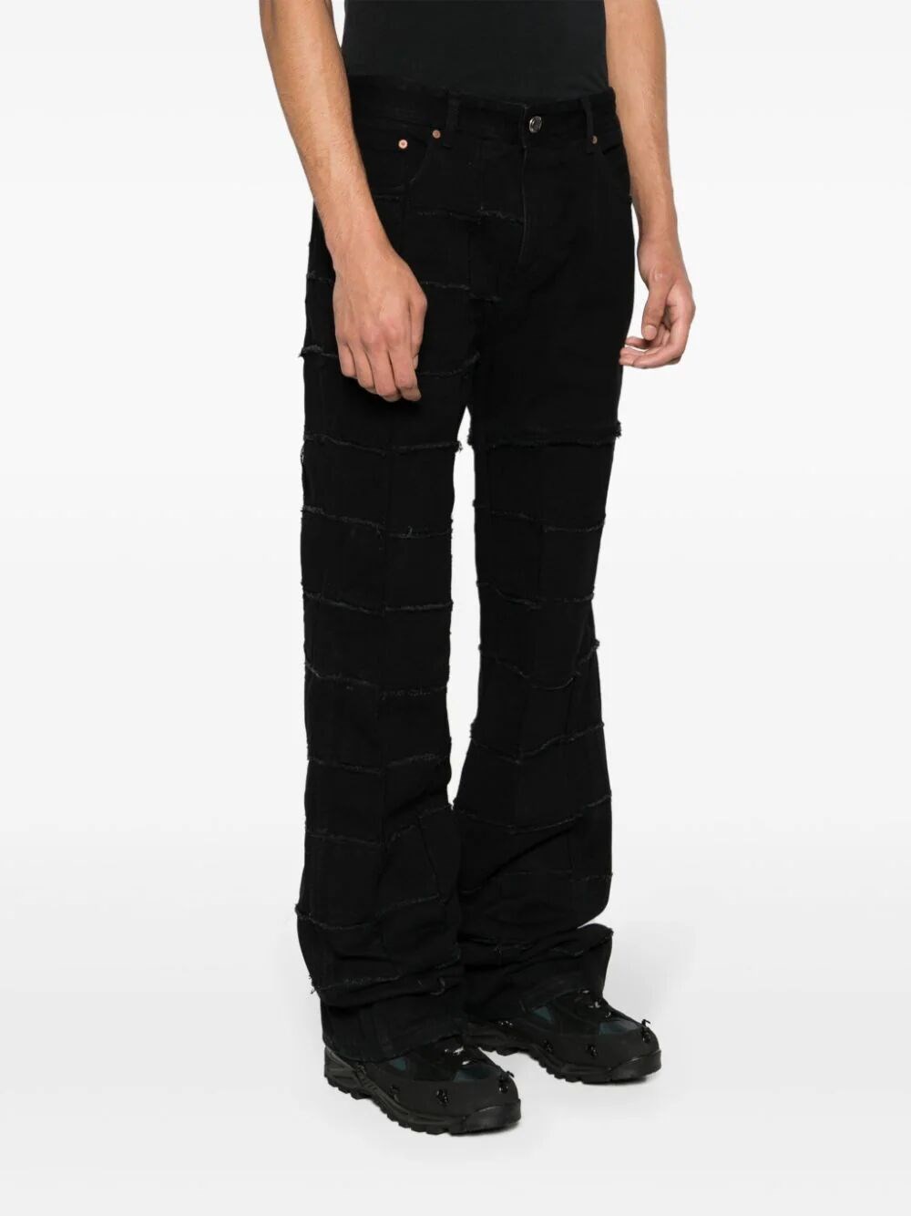 Andersson Bell `New Patchwork` Wide Leg Jeans