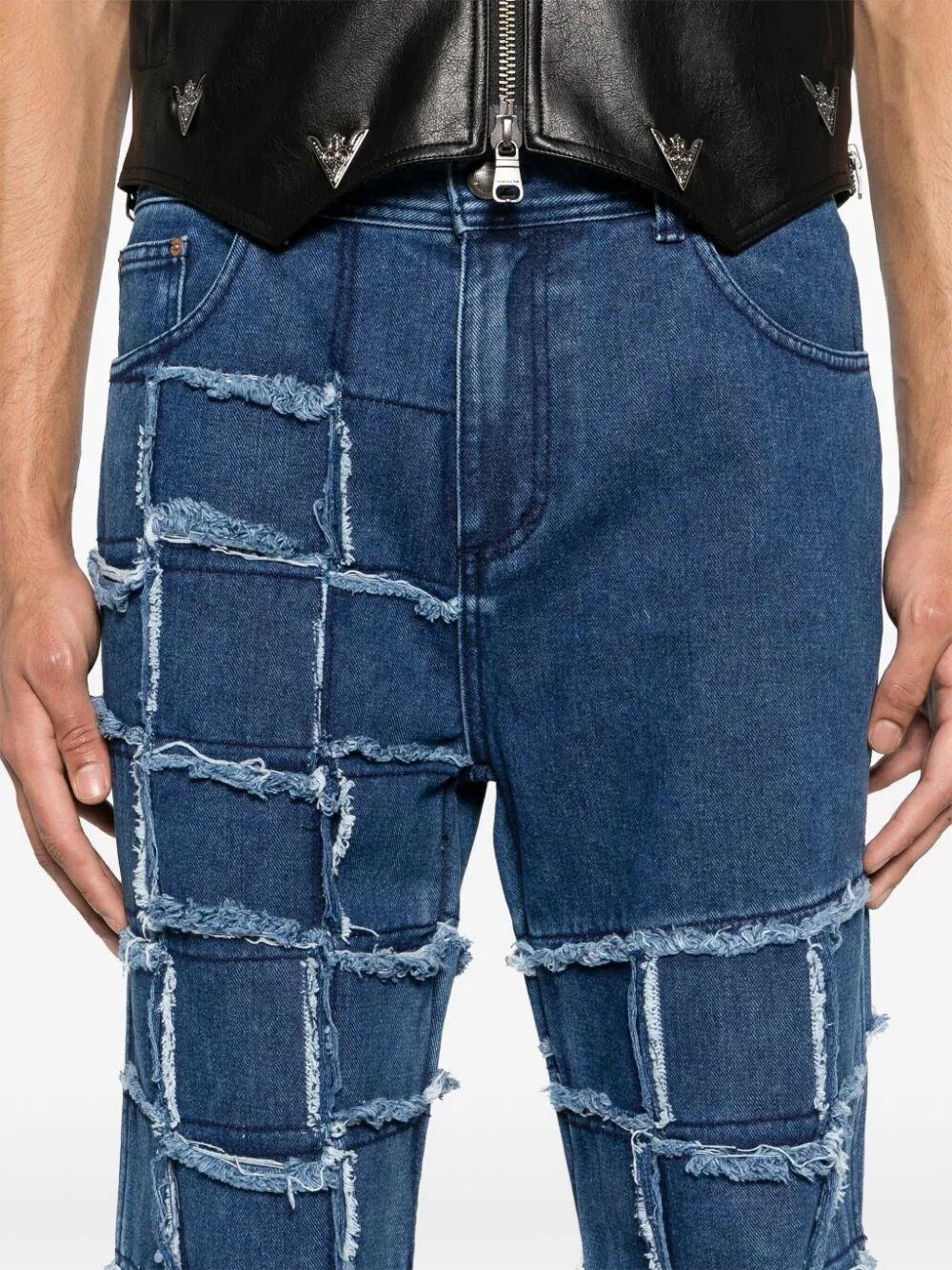 Andersson Bell `New Patchwork` Wide Leg Jeans