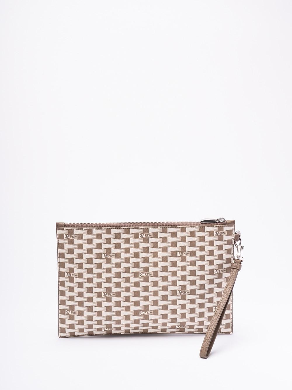 Bally `Pnt Monogram` Zip Pouch