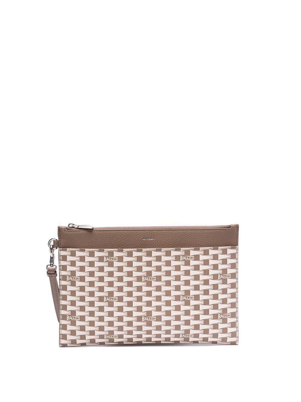 Bally `Pnt Monogram` Zip Pouch