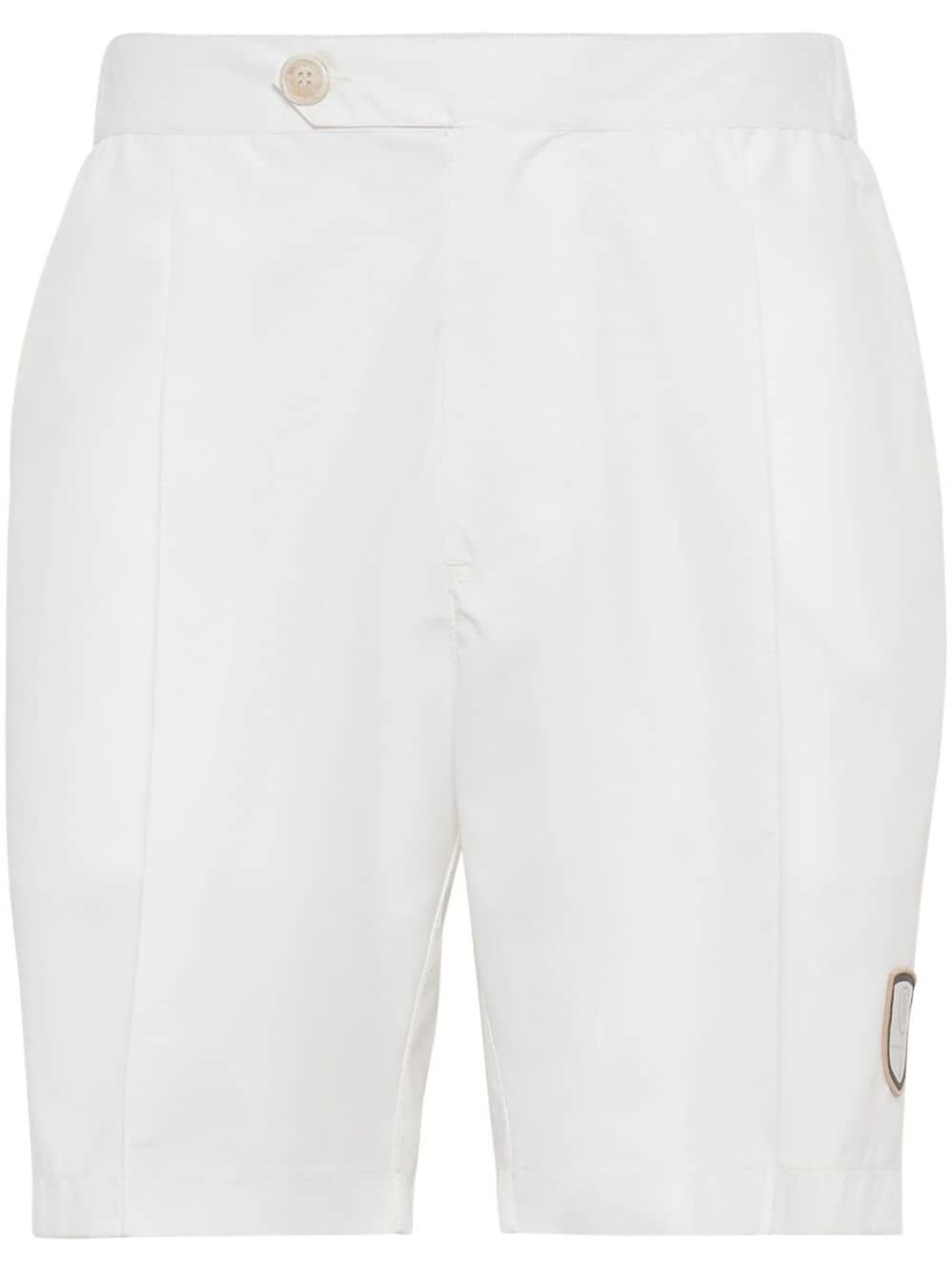 Brunello cucinelli Bermuda Shorts With Tabbed Waistband And Tennis Badge