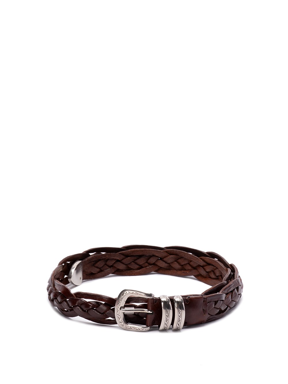 Brunello cucinelli Braided Belt With Detailed Buckle And Tip