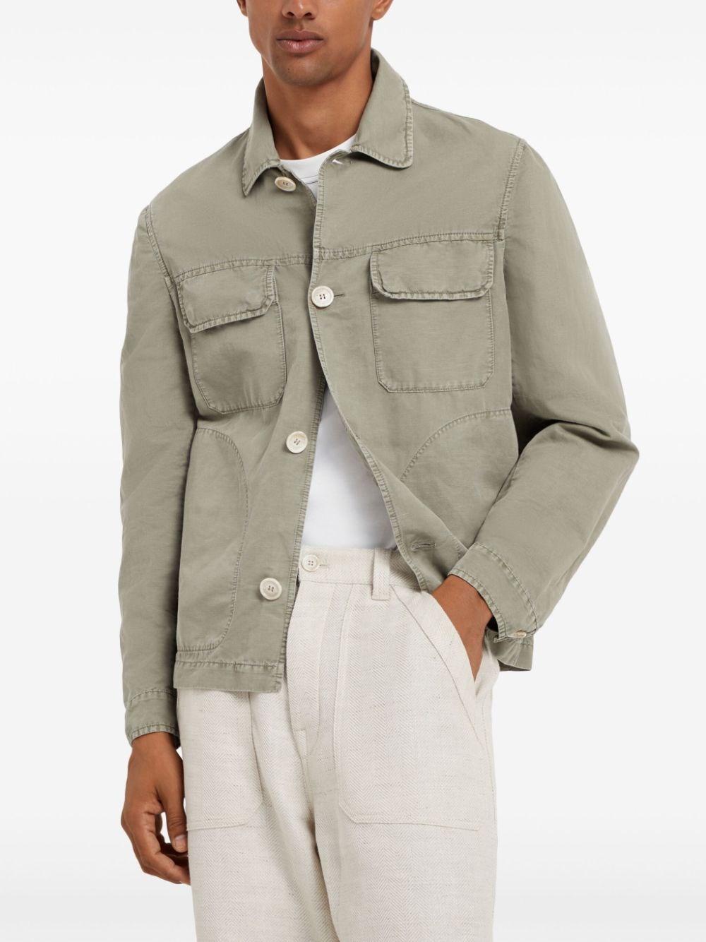 Brunello Cucinelli Garment-Dyed Overshirt