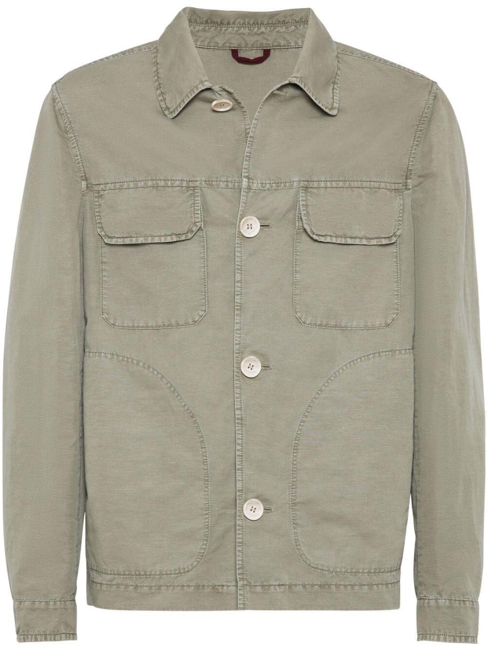 Brunello cucinelli Garment-Dyed Overshirt