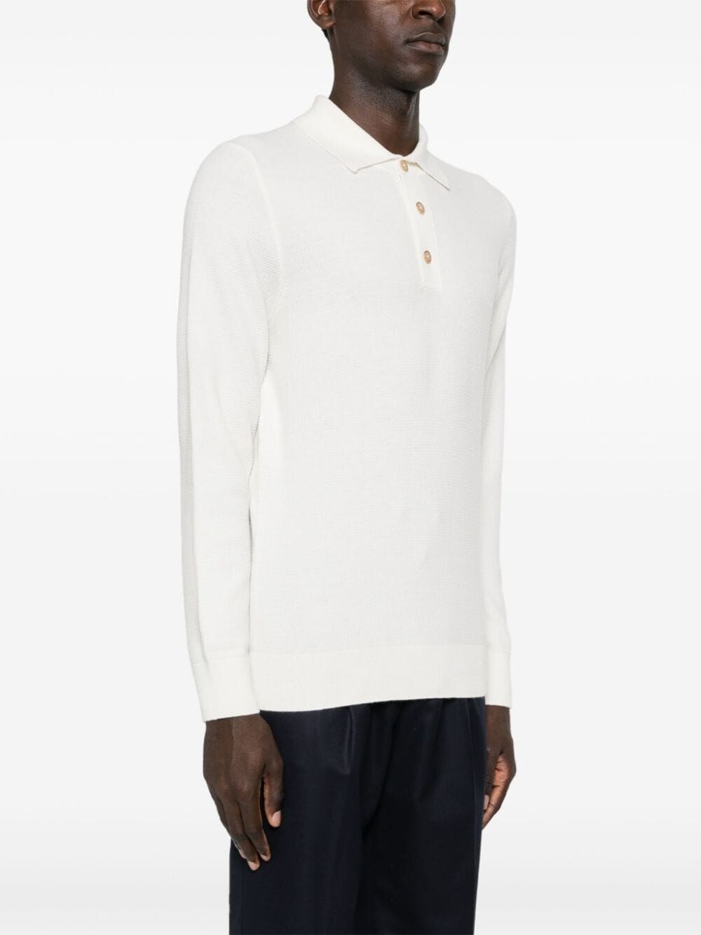 Brunello Cucinelli Knit Polo With Long Sleeves