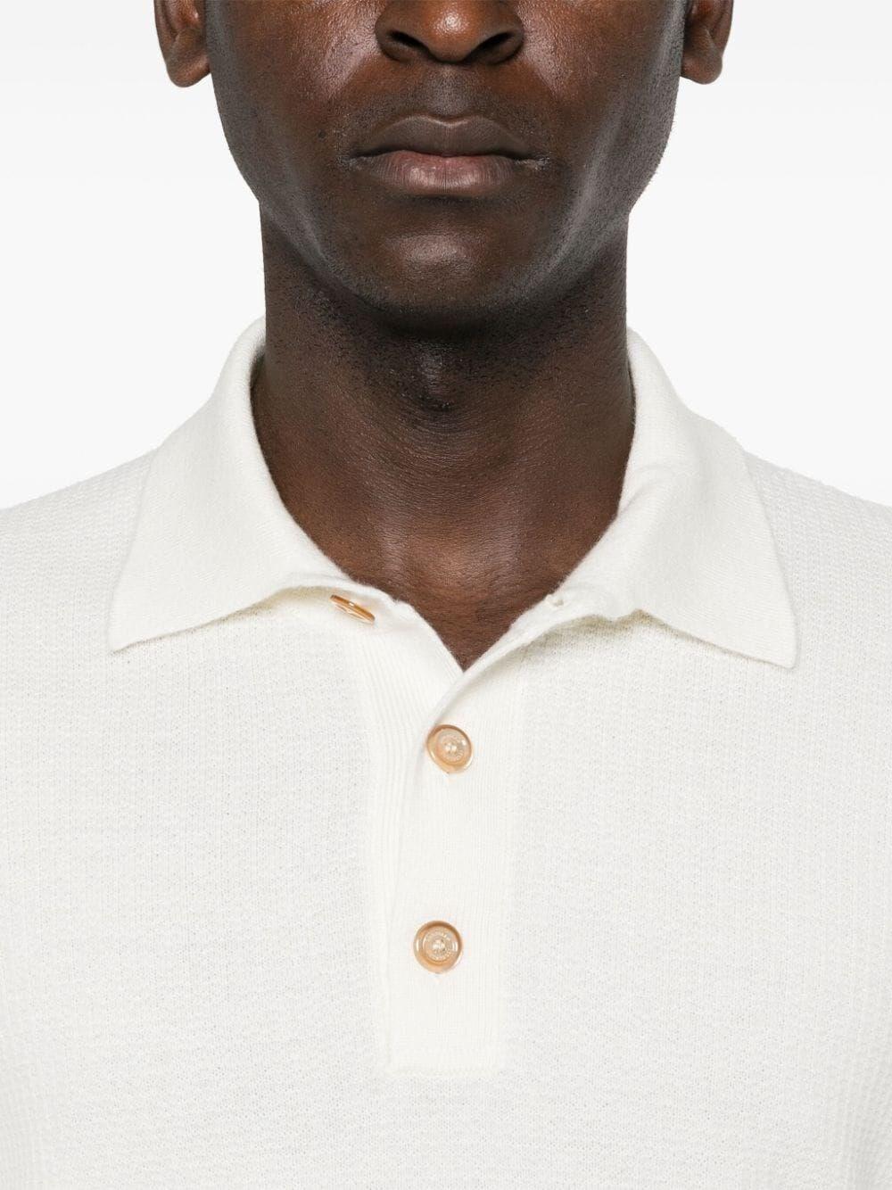 Brunello Cucinelli Knit Polo With Long Sleeves