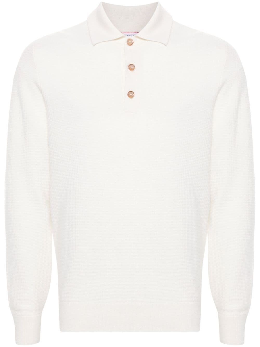 Brunello cucinelli Knit Polo With Long Sleeves