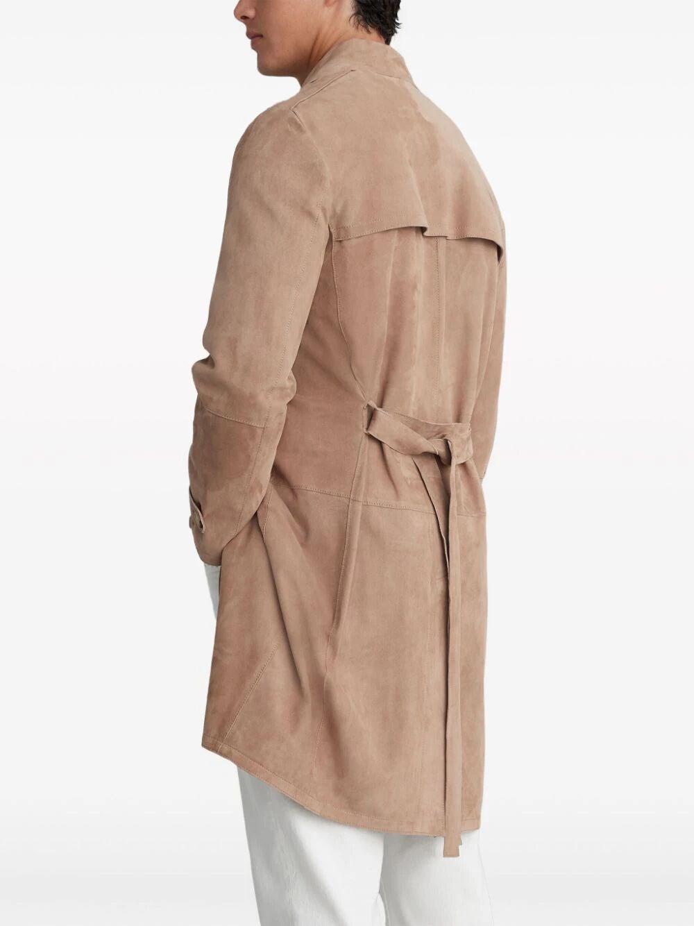 Brunello Cucinelli Leather Trench Coat