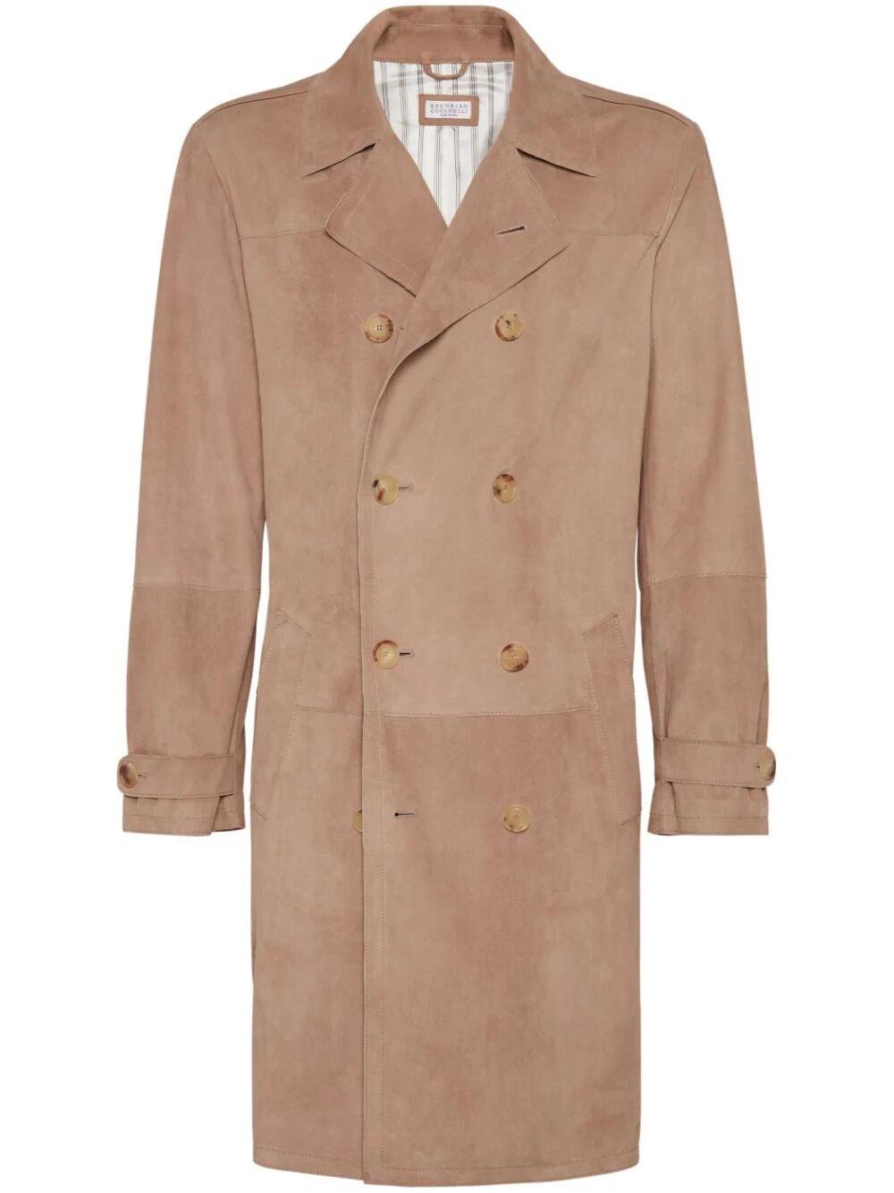 Brunello cucinelli Leather Trench Coat