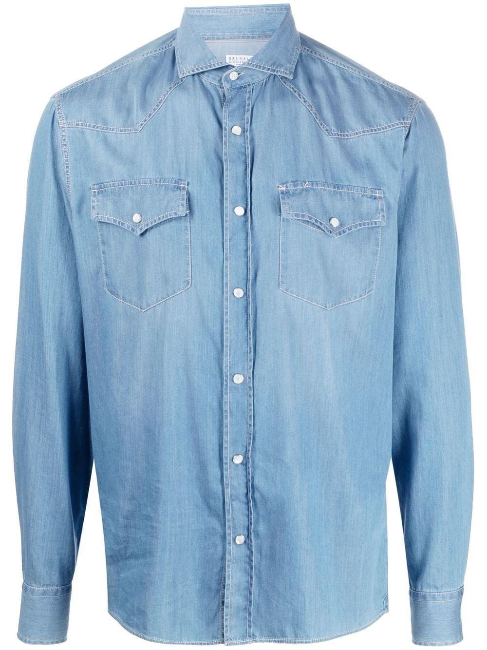 Brunello cucinelli Lightweight Denim Shirt