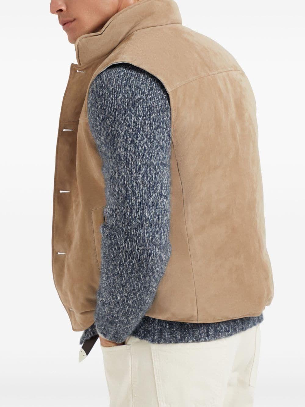 Brunello Cucinelli Padded Leather Vest