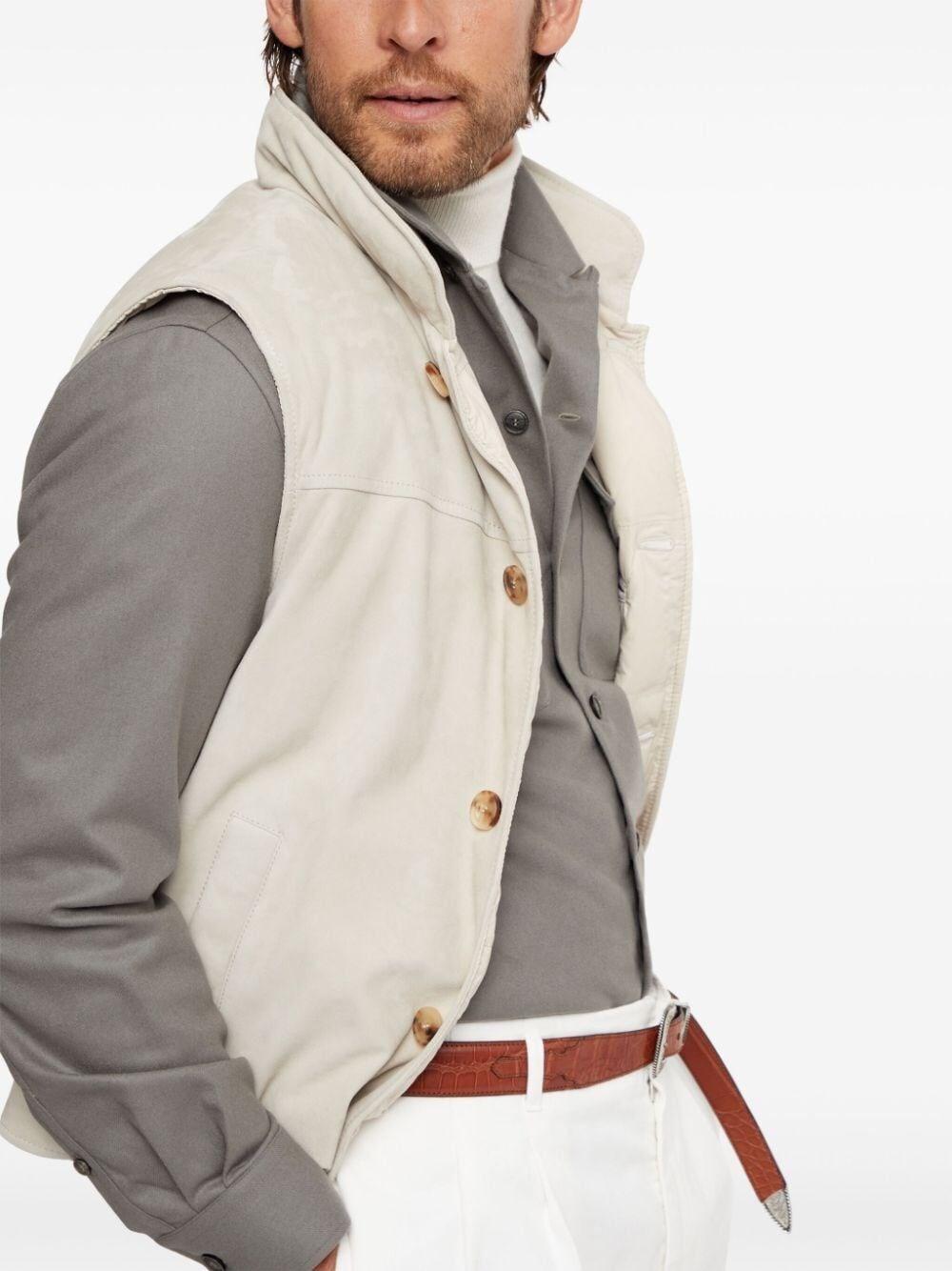 Brunello Cucinelli Padded Leather Vest