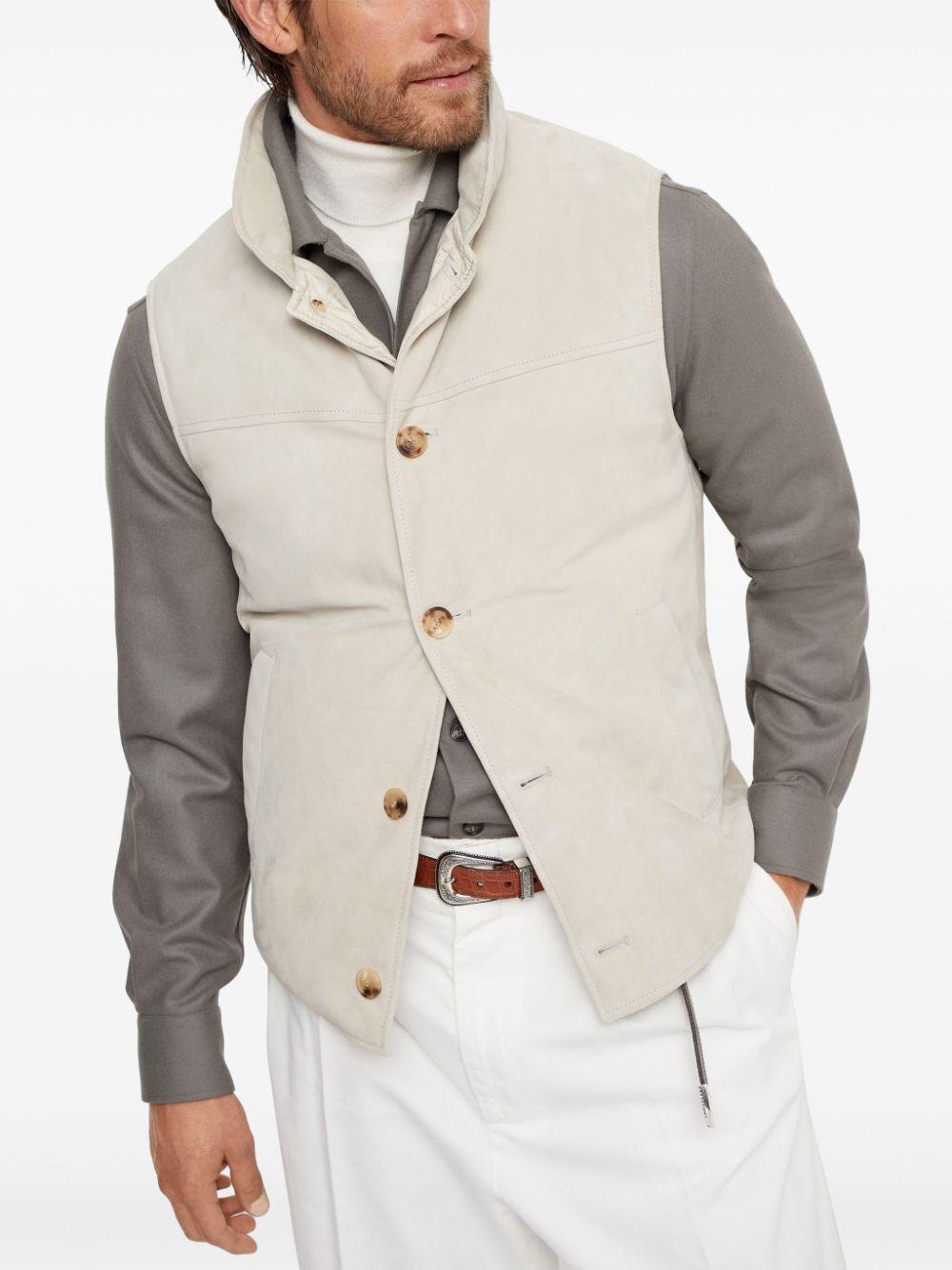 Brunello Cucinelli Padded Leather Vest