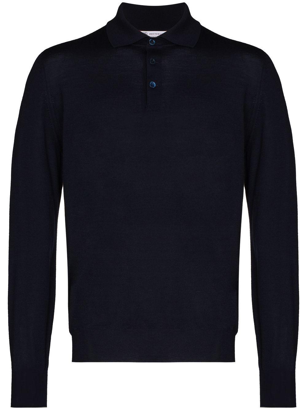 Brunello cucinelli Polo-Style Lightweight Sweater