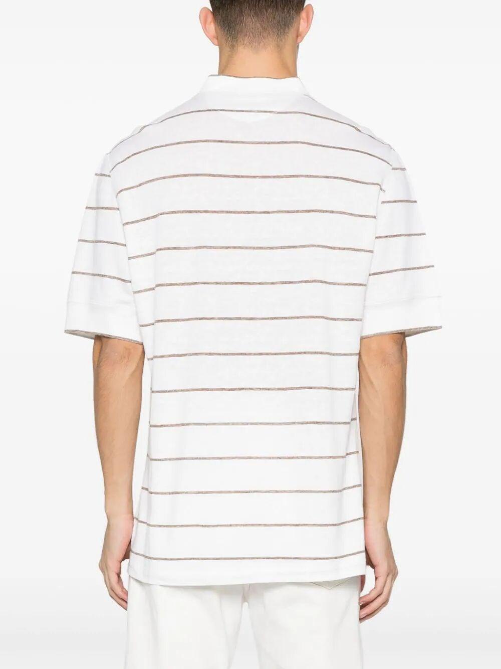 Brunello Cucinelli Short Sleeve Henley Shirt
