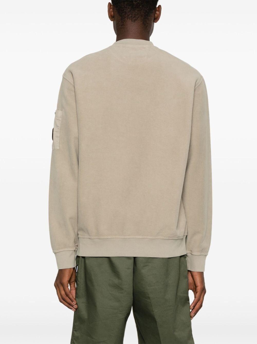 C.p. Company `Brushed Emerized Diagonal Fleece` Crew-Neck Sweatshirt