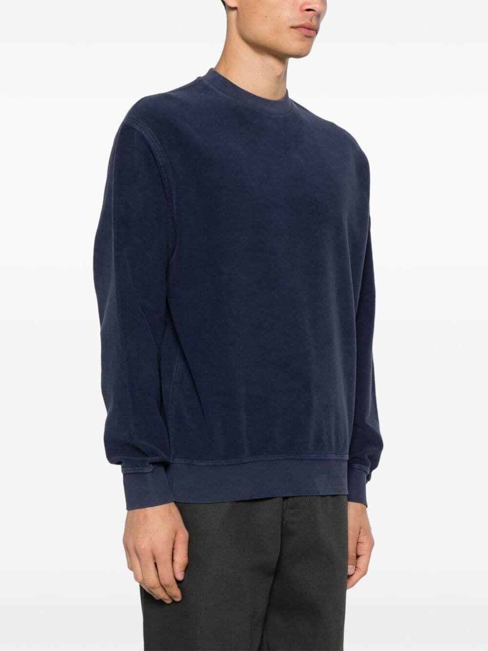 C.p. Company `Brushed Emerized Diagonal Fleece` Crew-Neck Sweatshirt