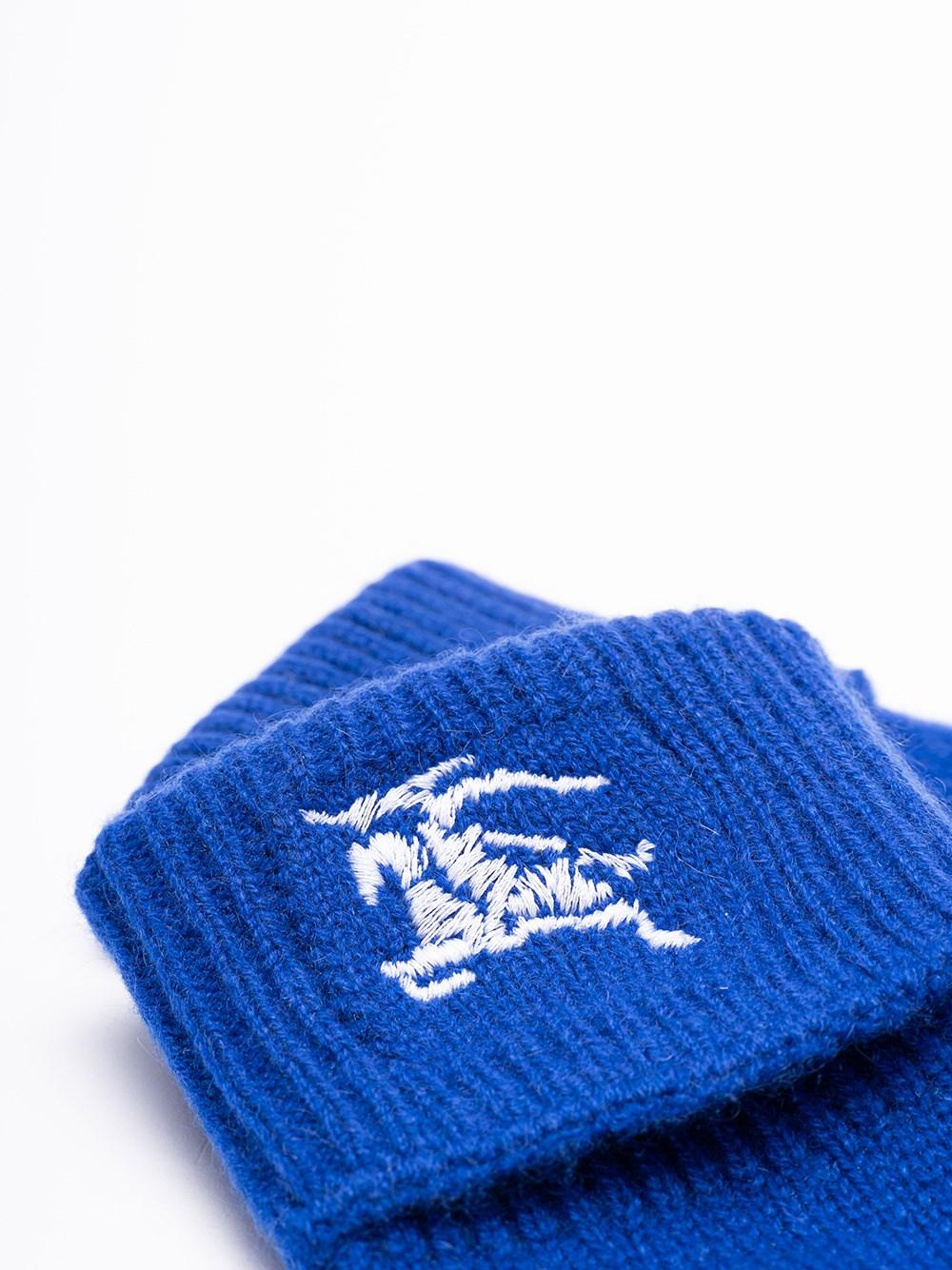 Burberry `EKD` Embroidered Knit Gloves