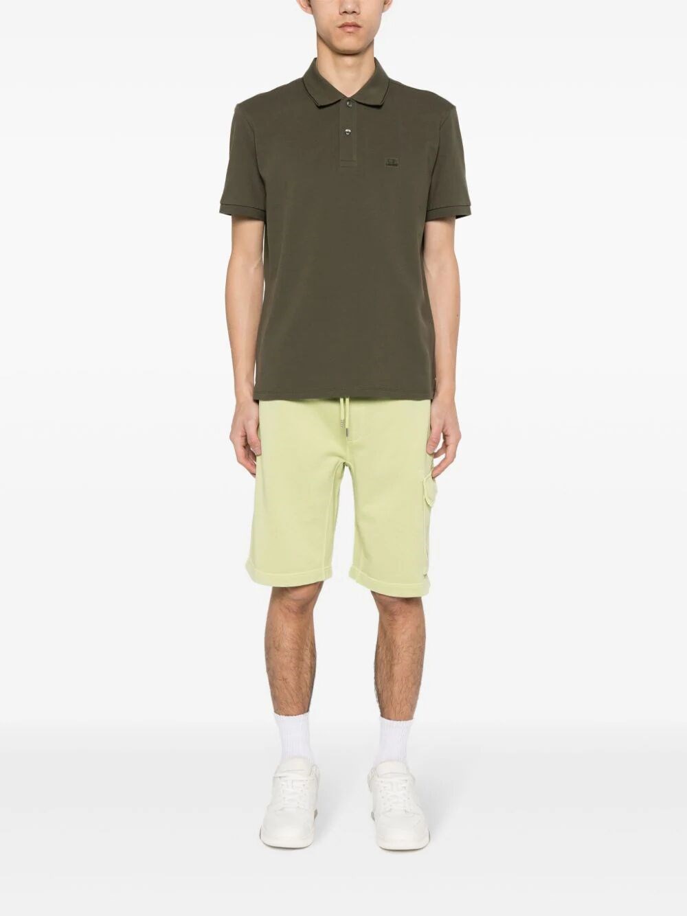 C.p. Company `Diagonal Fleece` Cargo Shorts