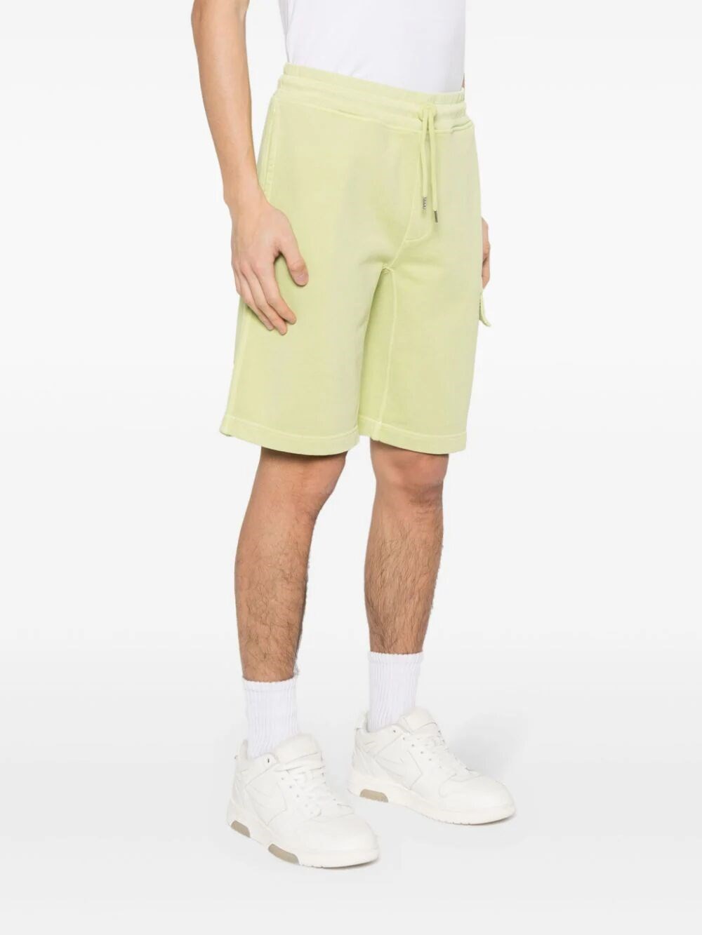C.p. Company `Diagonal Fleece` Cargo Shorts