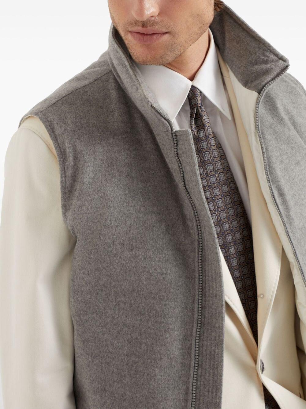 Brunello Cucinelli Cashmere Padded Sleeveless Outerwear