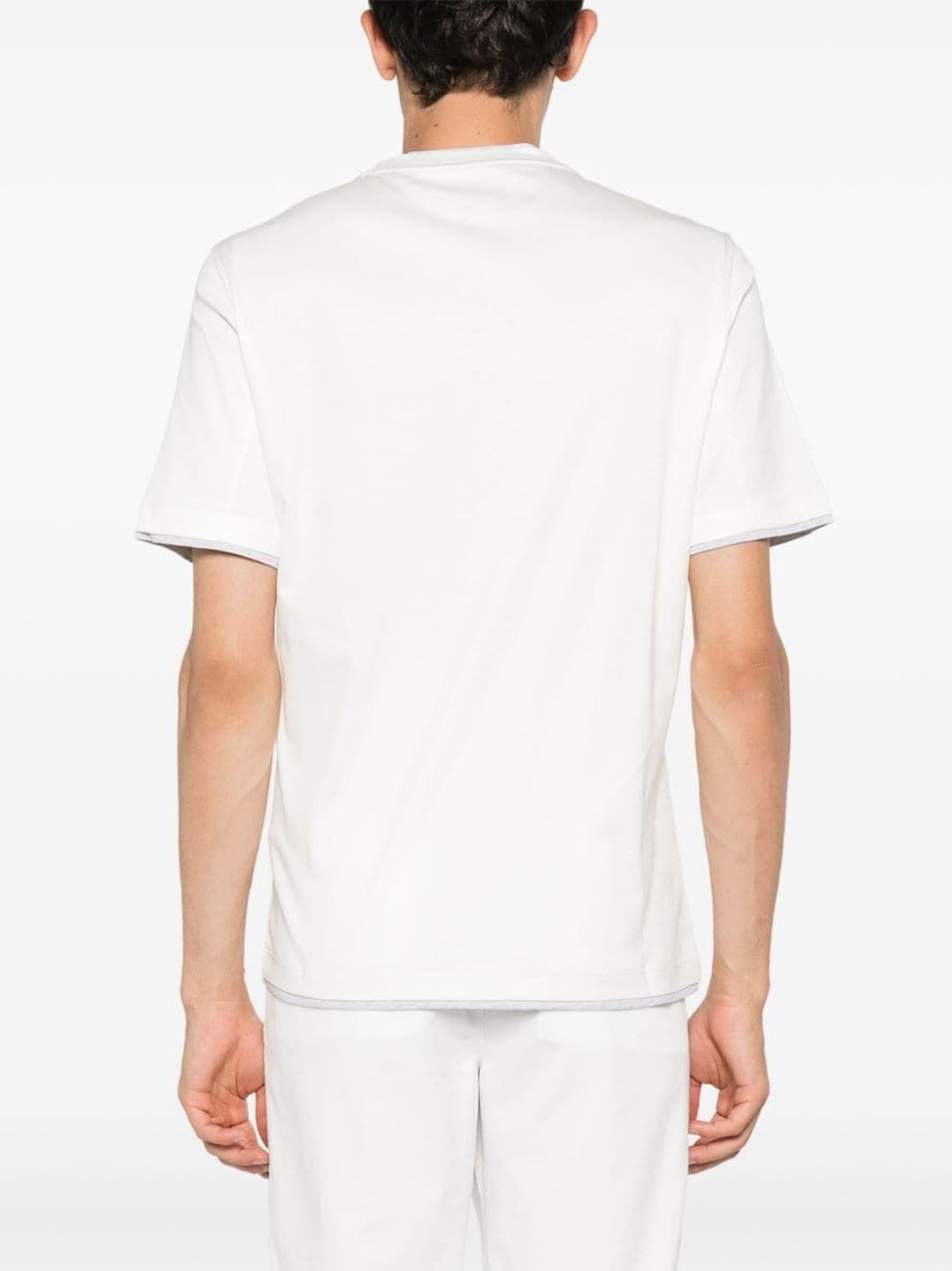 Brunello Cucinelli Crew-Neck T-Shirt With Faux-Layering
