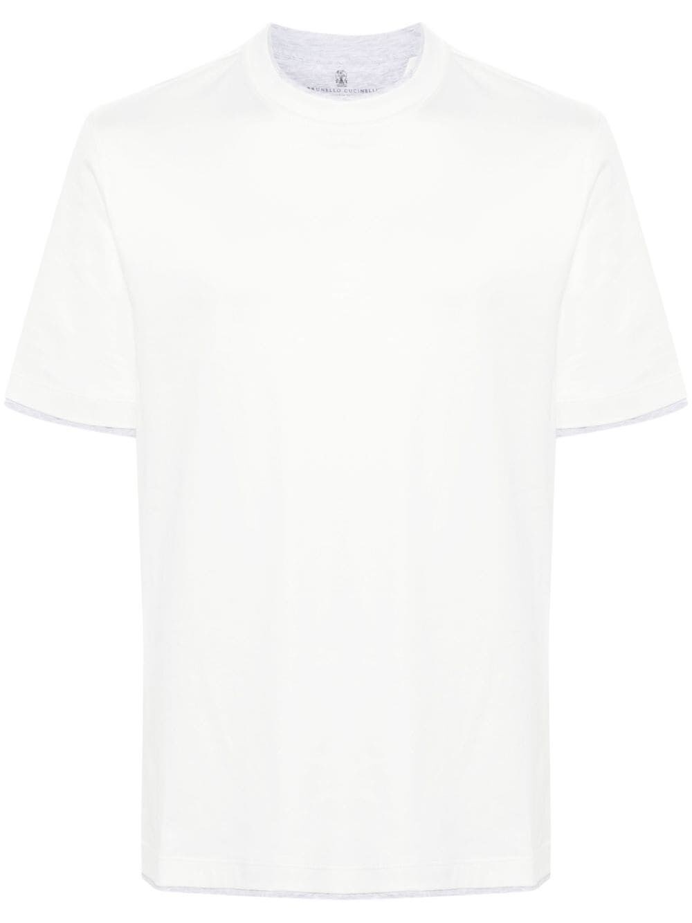 Brunello cucinelli Crew-Neck T-Shirt With Faux-Layering