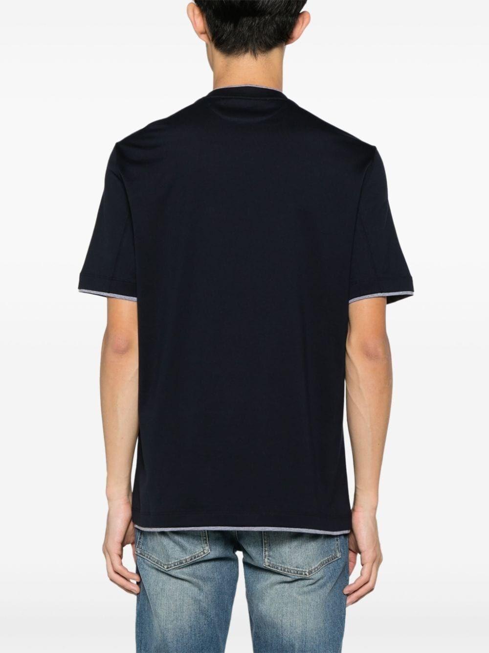 Brunello Cucinelli Crew-Neck T-Shirt With Faux-Layering