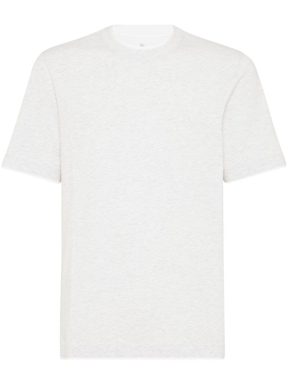 Brunello cucinelli Crew-Neck T-Shirt With Faux-Layering
