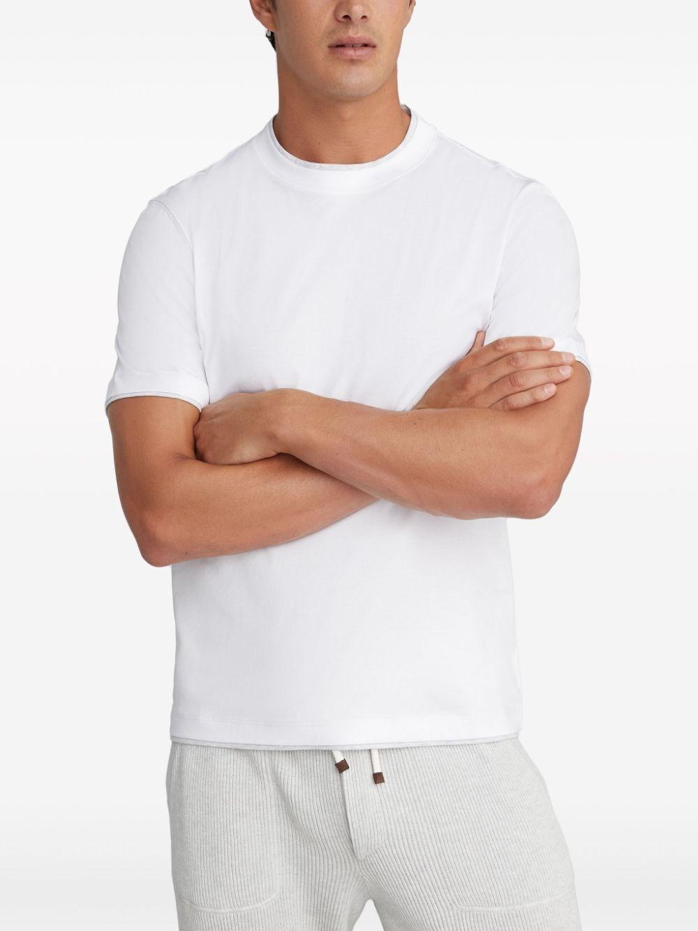 Brunello Cucinelli Crew-Neck T-Shirt With Faux-Layering