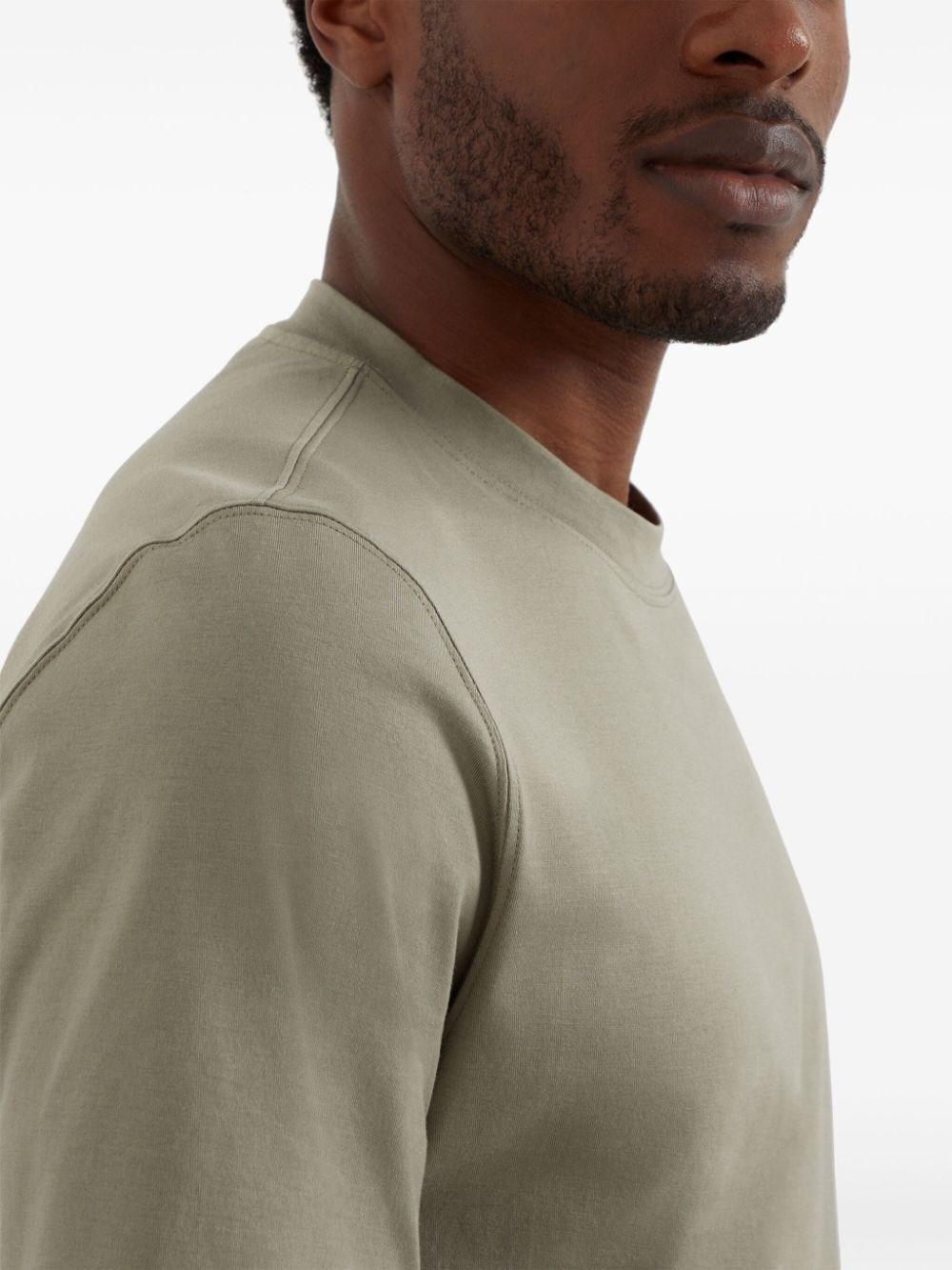 Brunello Cucinelli Crew-Neck T-Shirt With Printed Logo