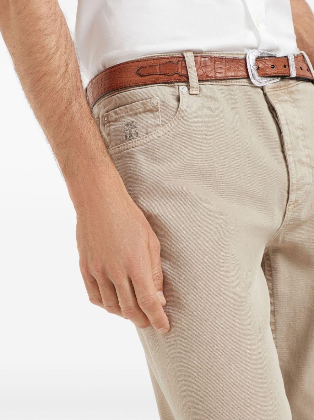 Brunello Cucinelli Denim Traditional Fit Five-Pocket Pants