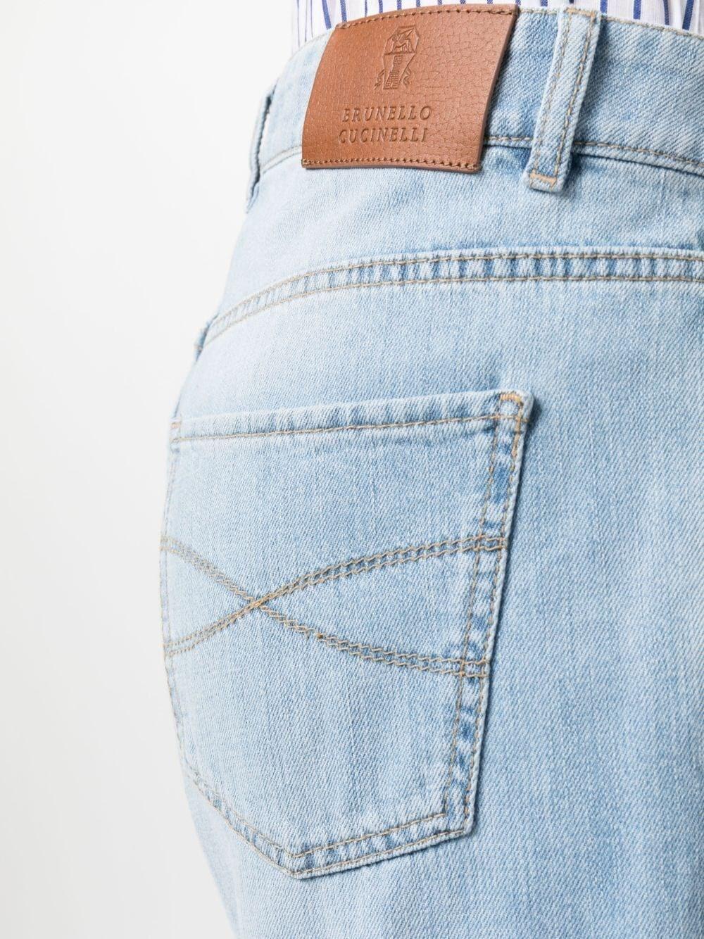 Brunello Cucinelli Denim Traditional Fit Five-Pocket Pants