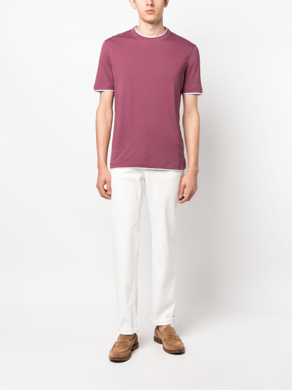 Brunello Cucinelli Denim Traditional Fit Five-Pocket Pants