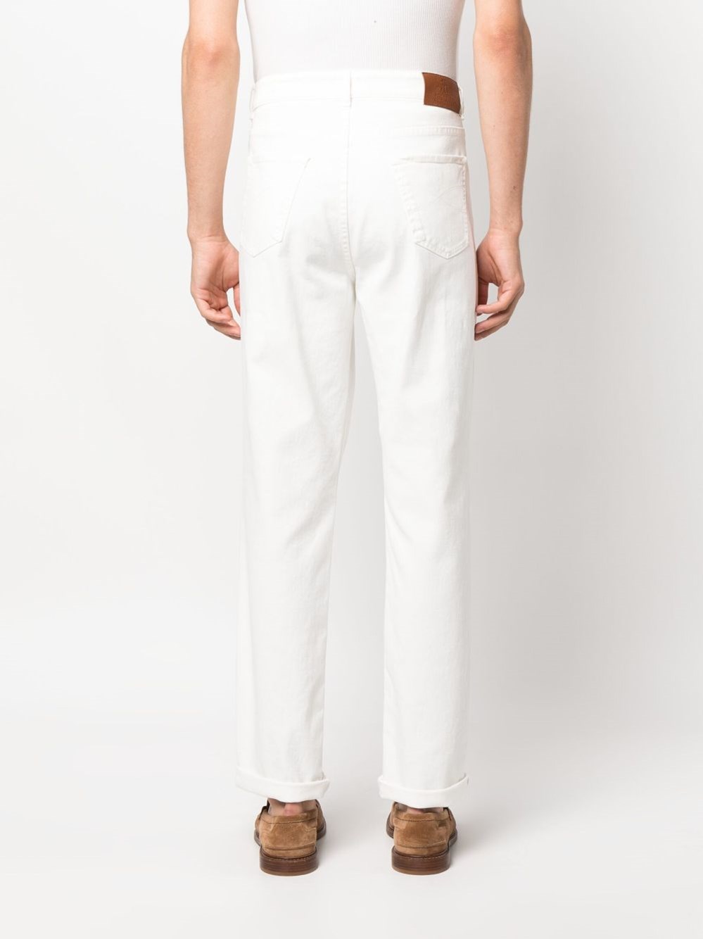 Brunello Cucinelli Denim Traditional Fit Five-Pocket Pants