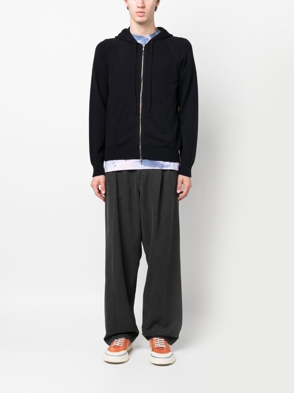 Drumohr Hooded Zip Cardigan