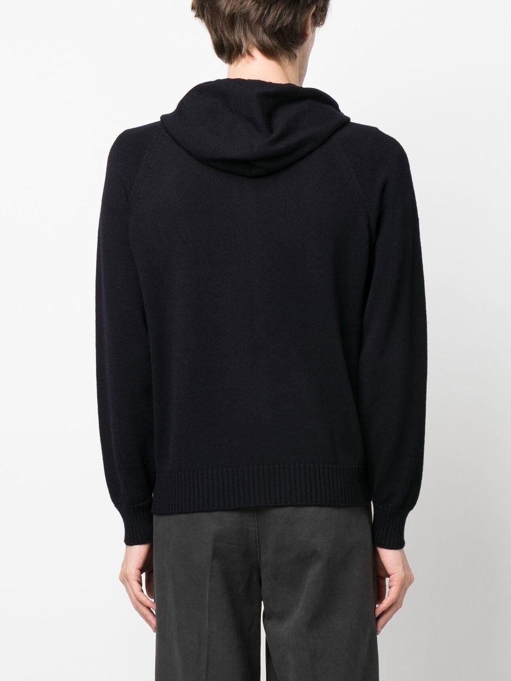 Drumohr Hooded Zip Cardigan