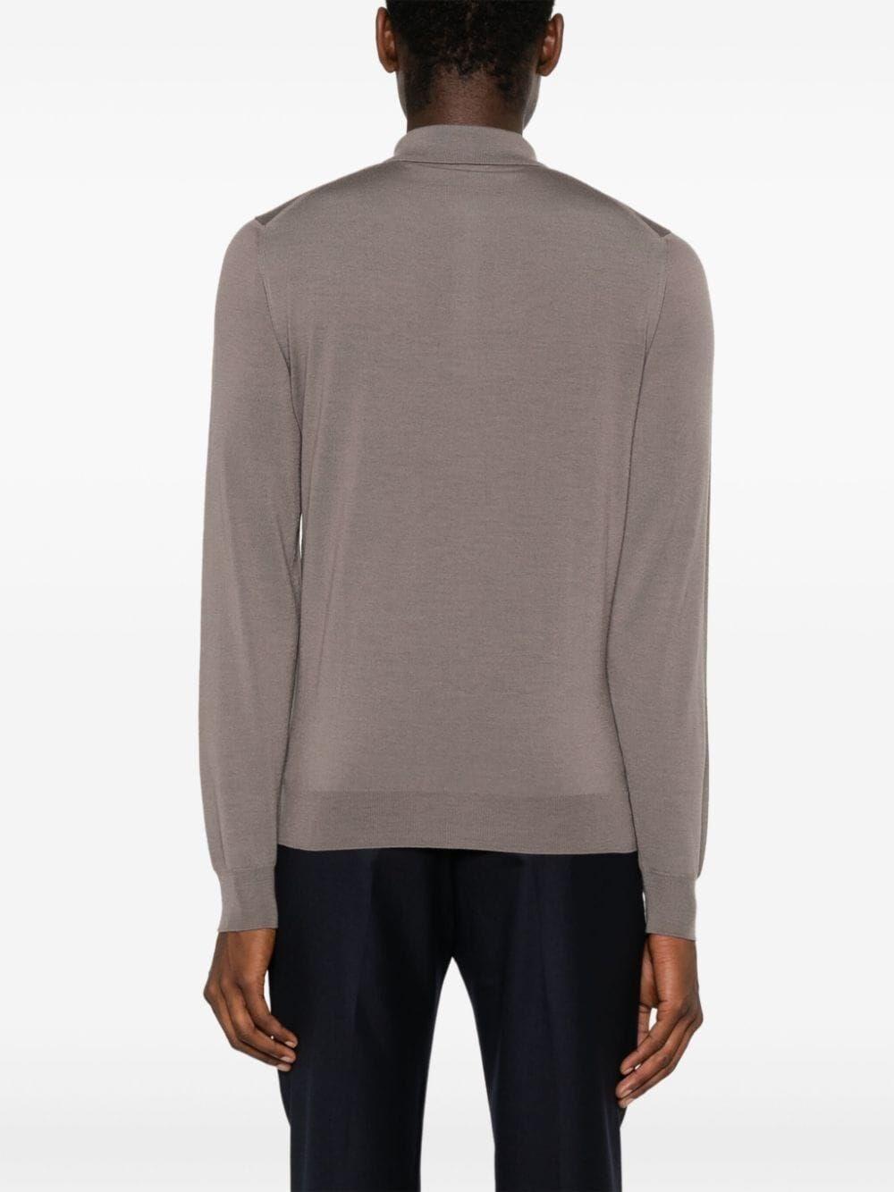 Drumohr Long Sleeve Polo Shirt