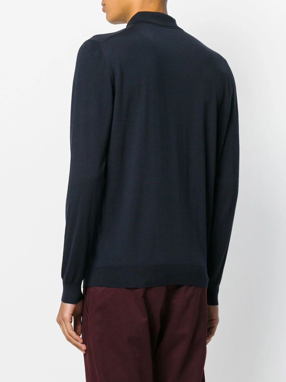 Drumohr Long Sleeve Polo Shirt