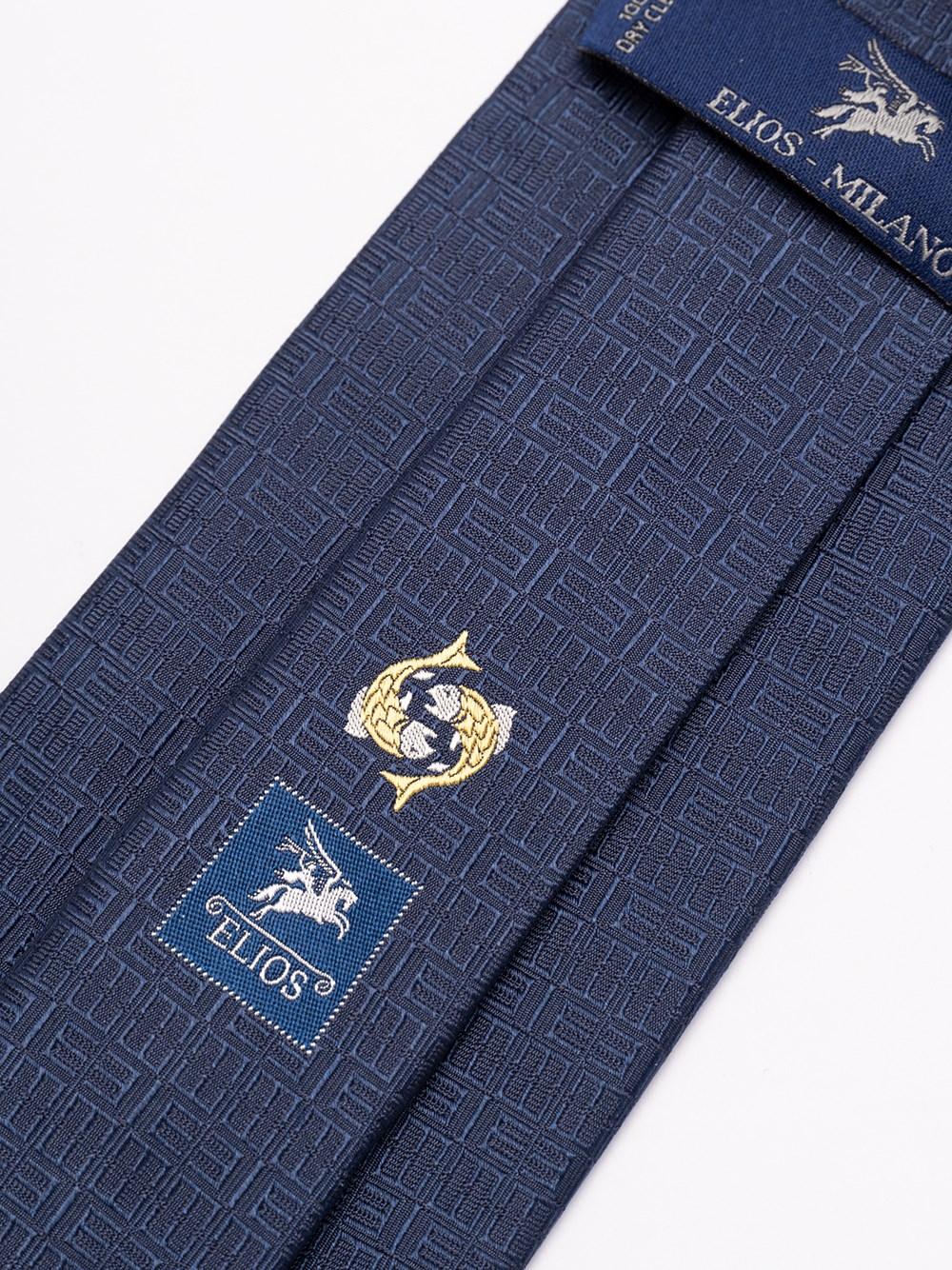 Elios Silk Tie With Zodiac Sign