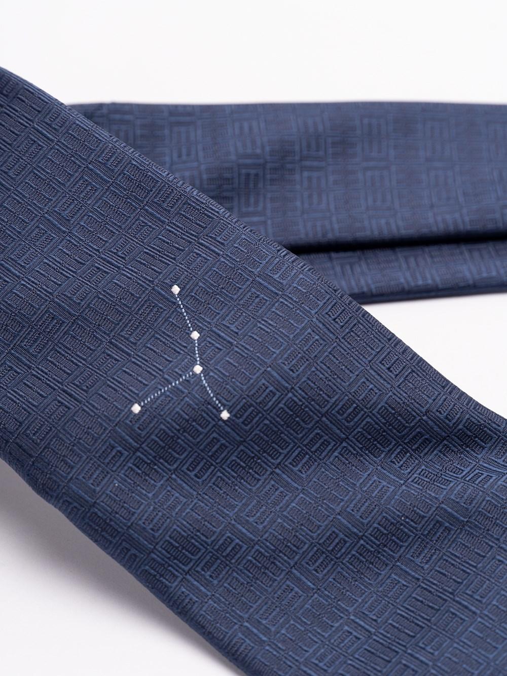 Elios Silk Tie With Zodiac Sign