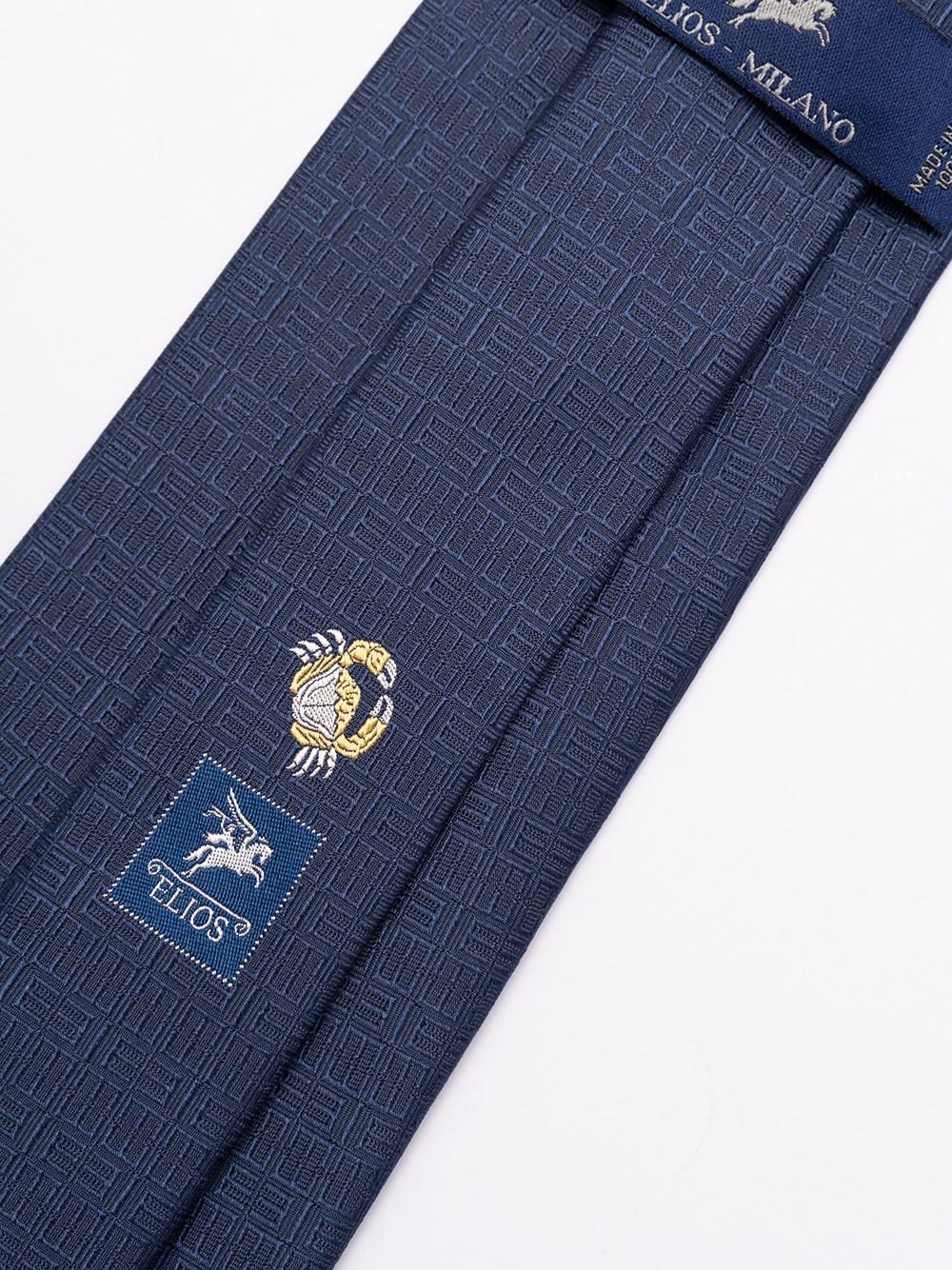 Elios Silk Tie With Zodiac Sign