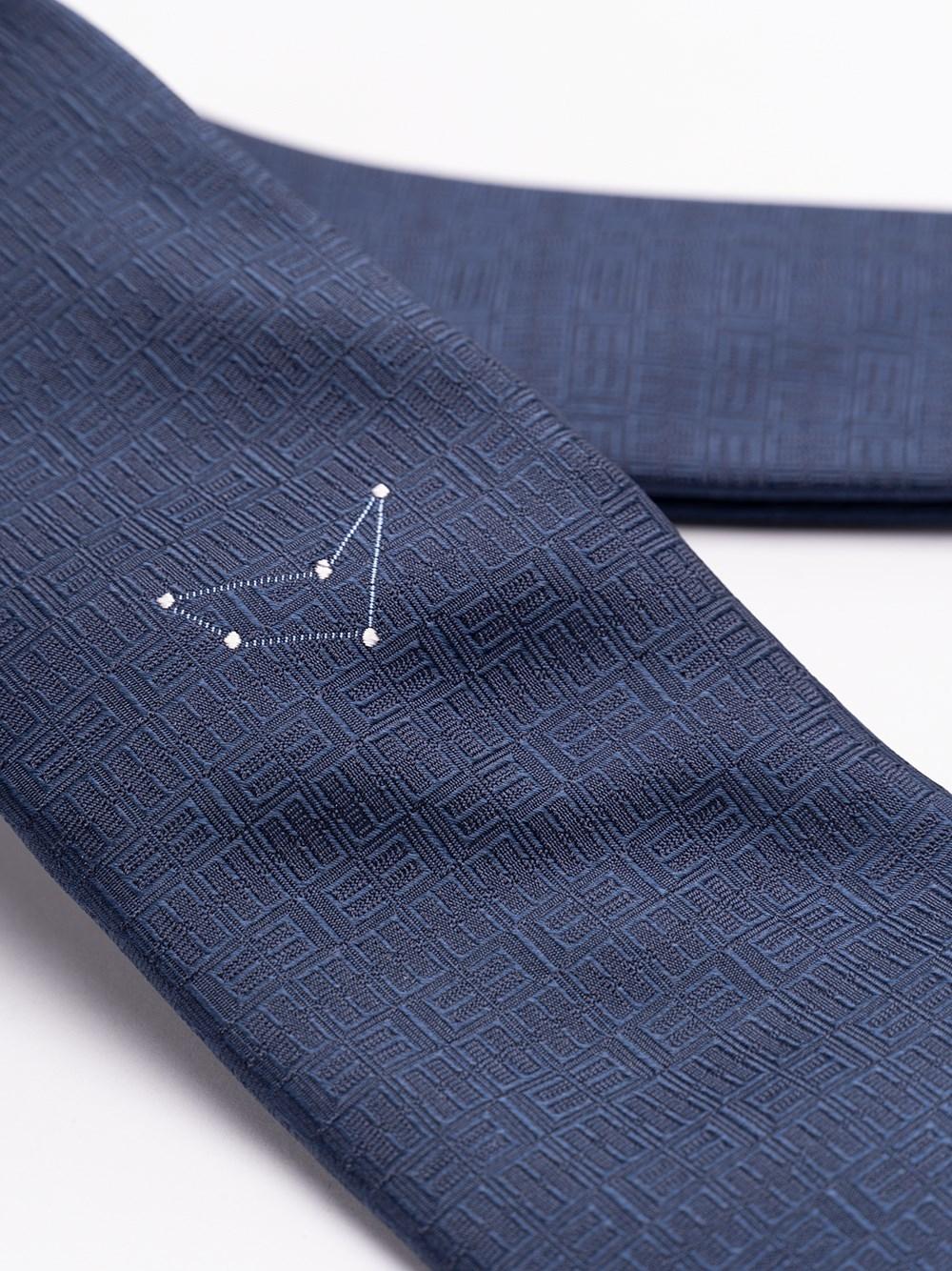 Elios Silk Tie With Zodiac Sign