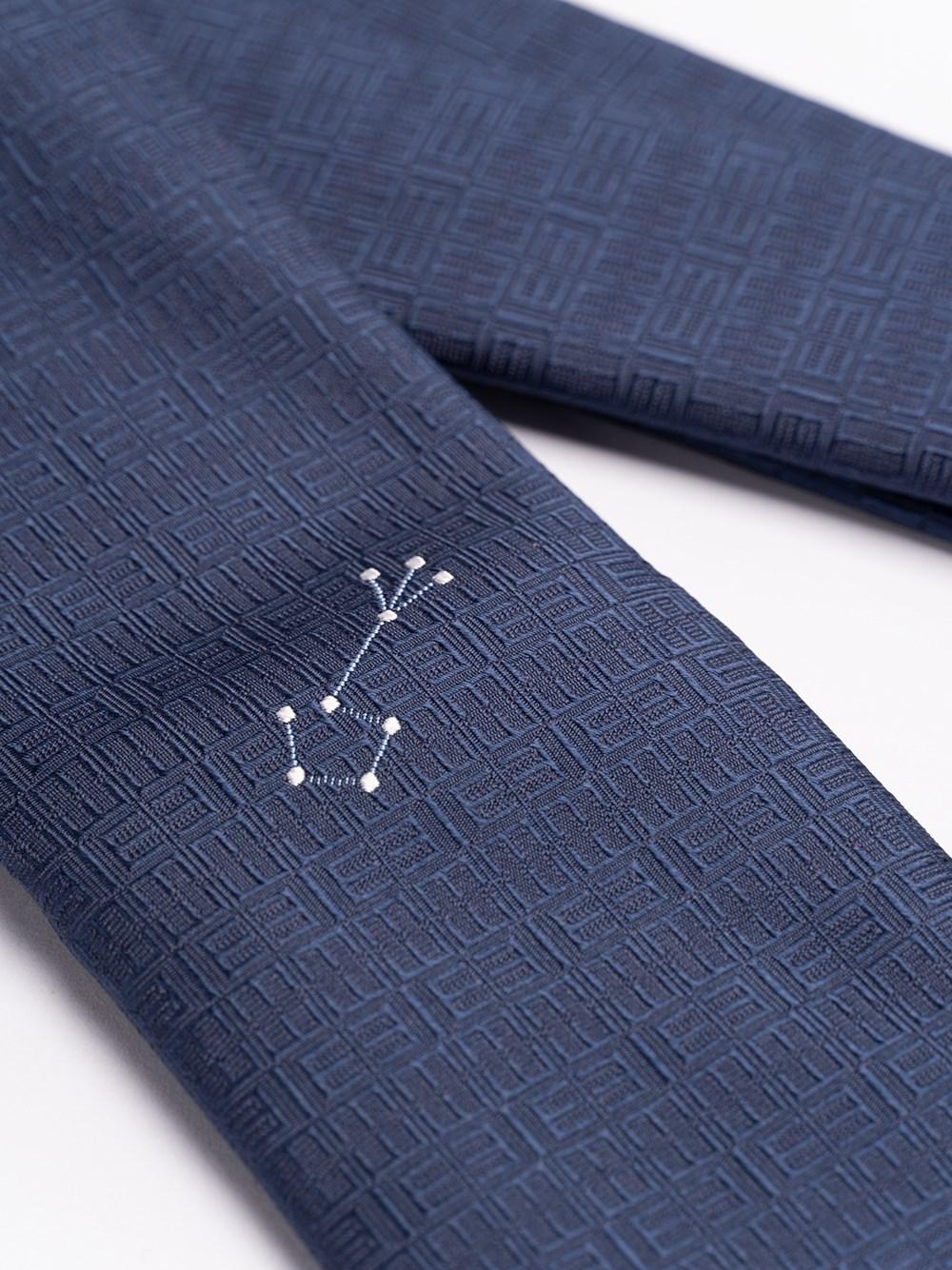 Elios Silk Tie With Zodiac Sign