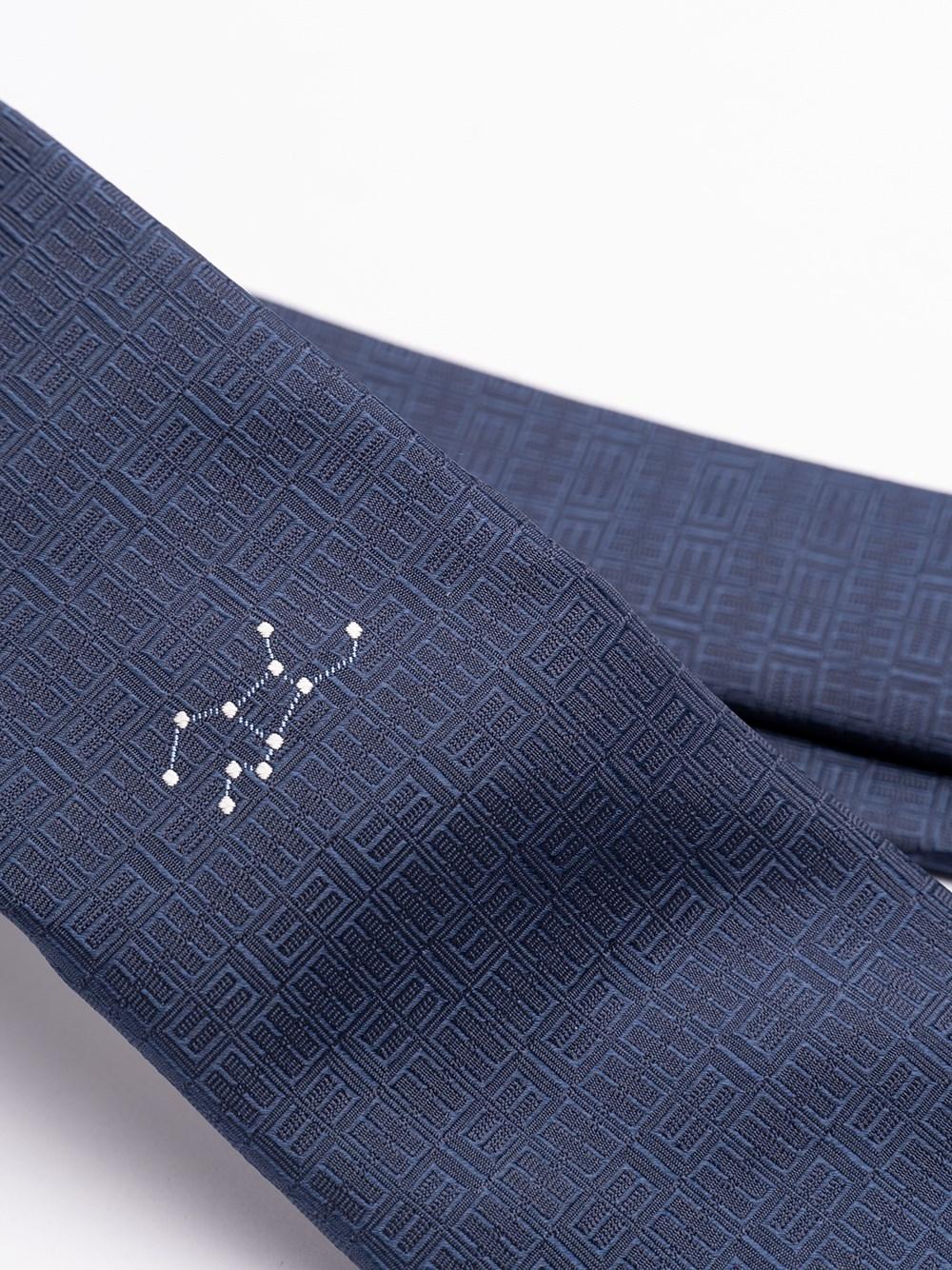 Elios Silk Tie With Zodiac Sign